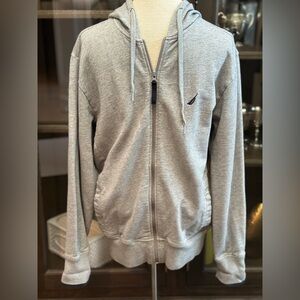 Nautica Gray Zip-Up Sweater